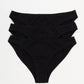 Afends Womens Lolly - Hemp Bikini Briefs 3 Pack - Black 