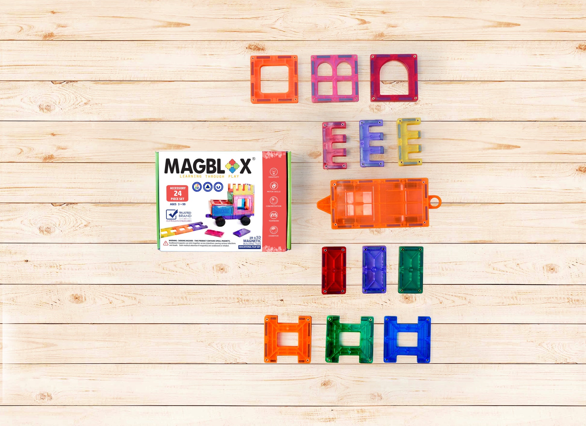 MAGBLOX magnetic building tiles &amp; MAGBRIX magnetic brick tile sets. Compatible with building blocks like LEGO or Duplo. Open-ended STEM education toys for kids &amp; toddlers. Toys for play-based learning.