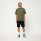 Afends Mens Calico - Recycled Retro Logo T-Shirt - Cypress M231013-CYP-XS
