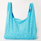 Afends Unisex Moon - Hemp Terry Oversized Tote Bag - Blue Daisy 