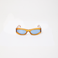 Afends Unisex Platinum J - Sunglasses - Clear Orange 