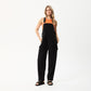 Afends Womens Louis - Organic Denim Baggy Overalls - Washed Black W220851-WBL-XS