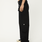 Afends Womens Linger - Recycled Cargo Pants - Black 