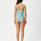 Afends Womens Adi - Recycled One Piece Swimsuit - Blue Stripe 