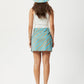 Afends Womens Adi - Hemp Mini Skirt - Blue Stripe 