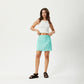 Afends Womens Benny - Hemp Mini Skirt - Jade Daisy W231904-JDD-XS