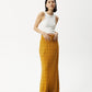 Afends Womens Femme - Knit Maxi Skirt - Mustard 