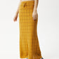 Afends Womens Femme - Knit Maxi Skirt - Mustard 