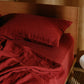 Burgundy Hemp Linen Pillowcase Set - GOOD STUDIOS