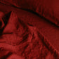 Burgundy Hemp Linen Quilt Cover - GOOD STUDIOS