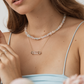 Peony Crystal Necklace | Clear Quartz + Rose Quartz + Aquamarine + Citrine