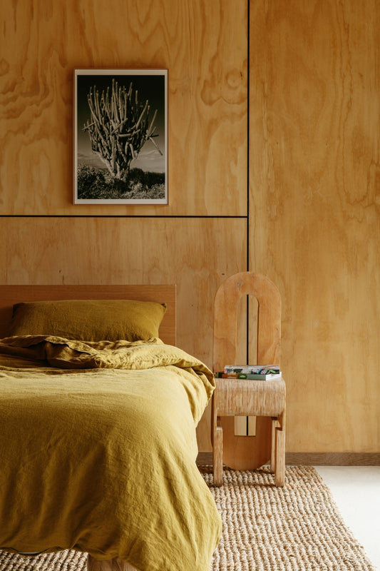 Sicilian Olive Hemp Linen Bedding Set - GOOD STUDIOS