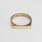 Thin Rectangle Signet Ring In 9CT Gold