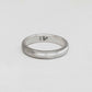 Mens Silver Rounded Wedding Band