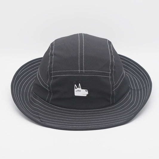 Black Wide Brim Surf Hat Upf 50+