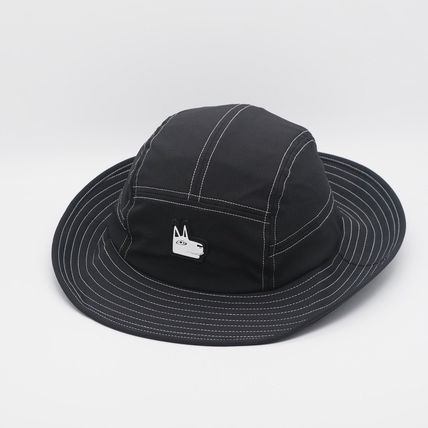 Black Wide Brim Surf Hat Upf 50+