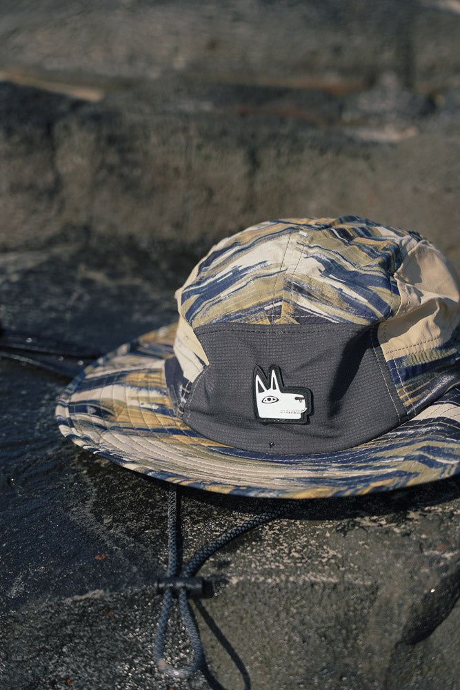 Camo Wide Brim Surf Hat Upf 50+