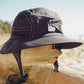 Black Wide Brim Surf Hat Upf 50+