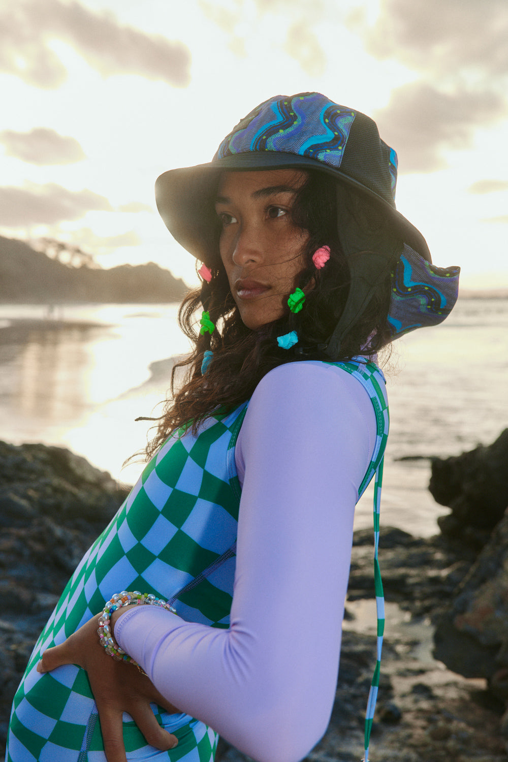 Cosmic Frolic Surf Hat - NEW CLIPS! - El Dingo