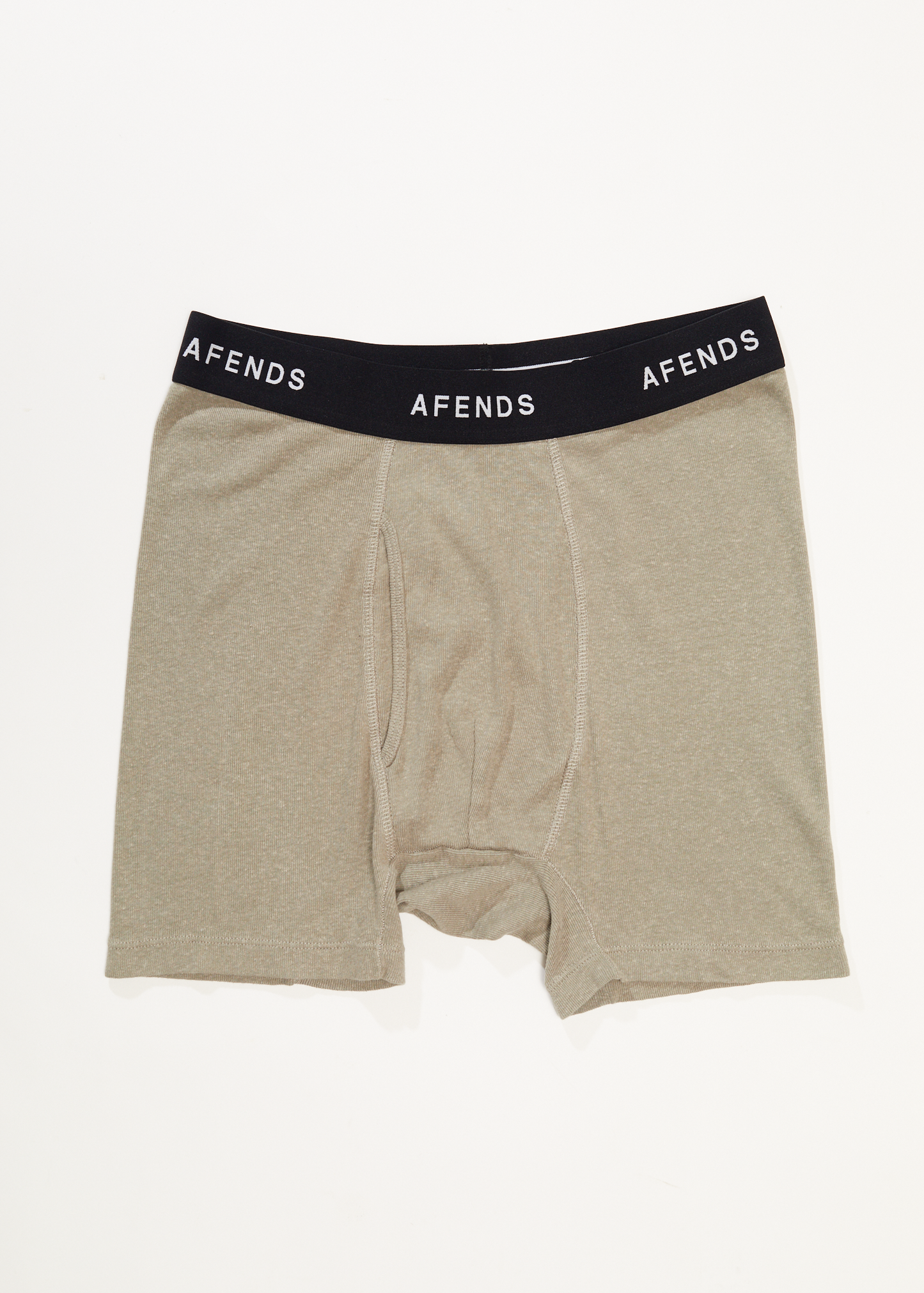 Afends Mens Absolute - Hemp Boxer Briefs - Olive - Sustainable Clothing - Streetwear