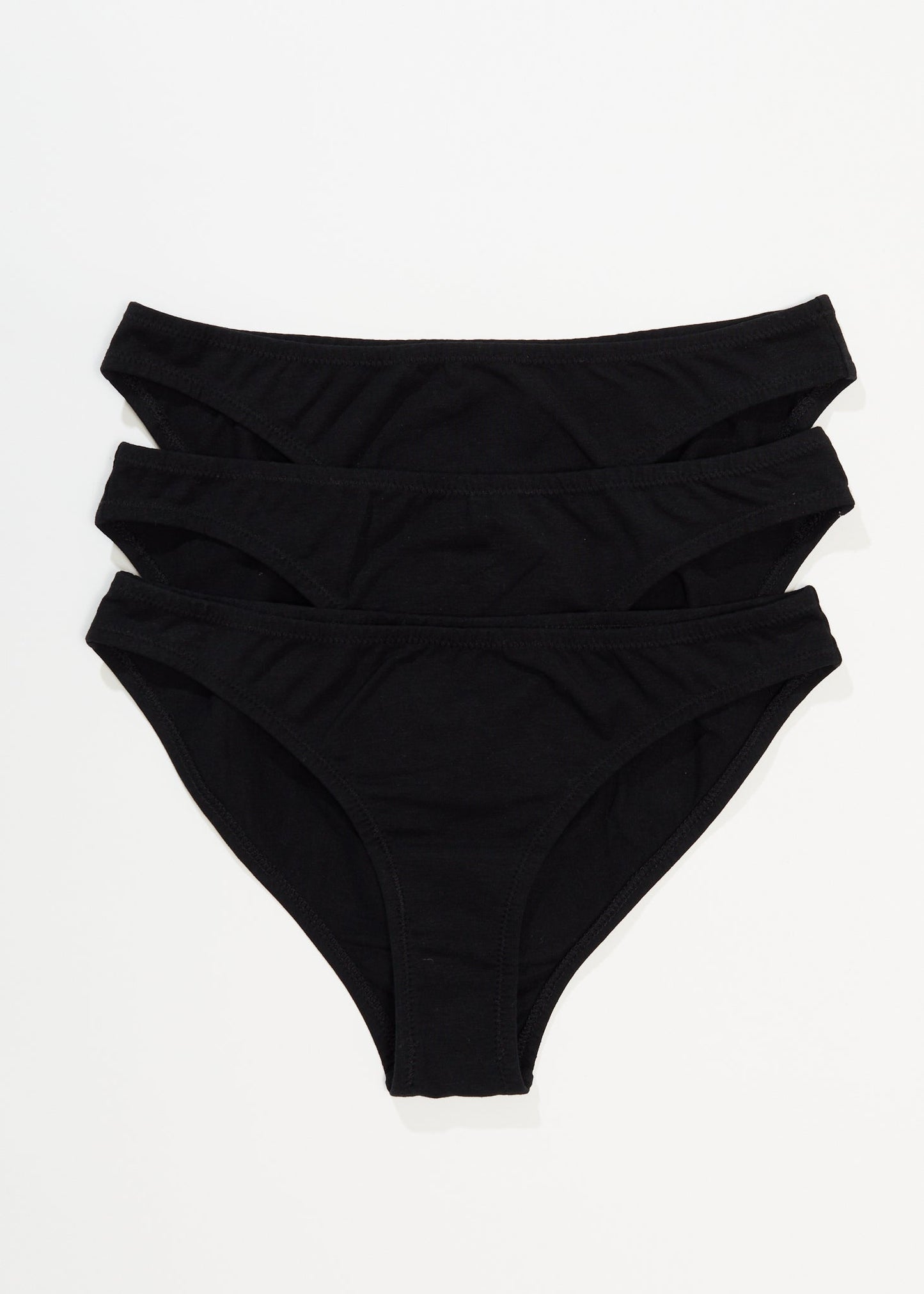 Afends Womens Lolly - Hemp Bikini Briefs 3 Pack - Black 