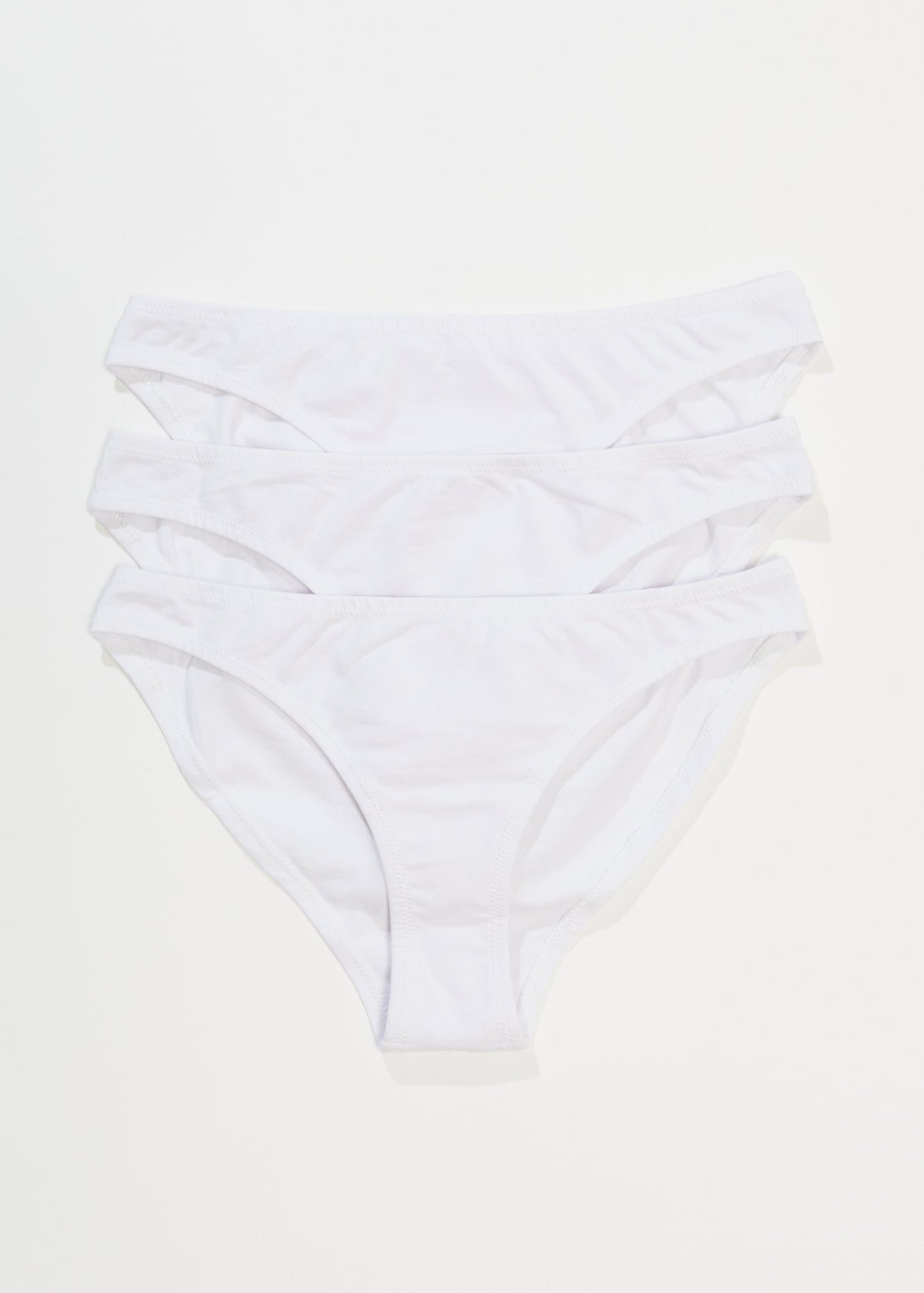 Afends Womens Lolly - Hemp Bikini Briefs 3 Pack - White 