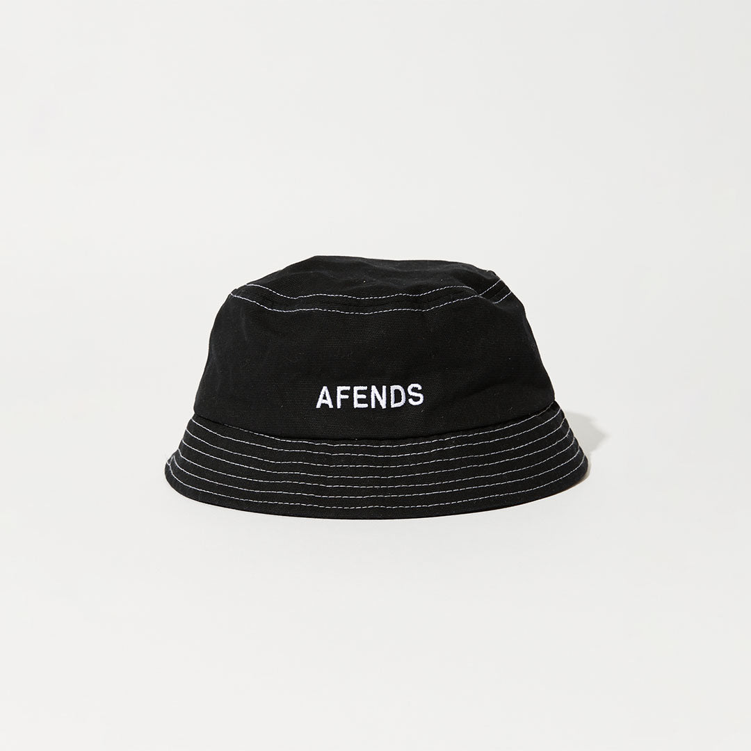 Afends Unisex Diggers - Recycled Bucket Hat - Black A231616-BLK-OS