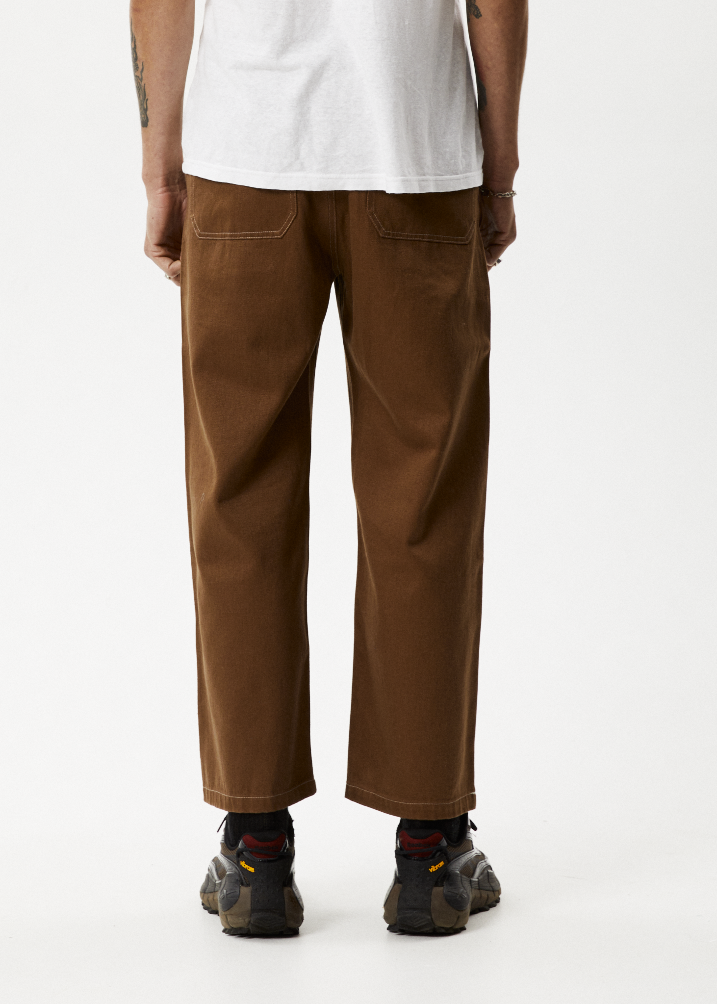 Afends Mens Pablo - Recycled Baggy Pants - Toffee 