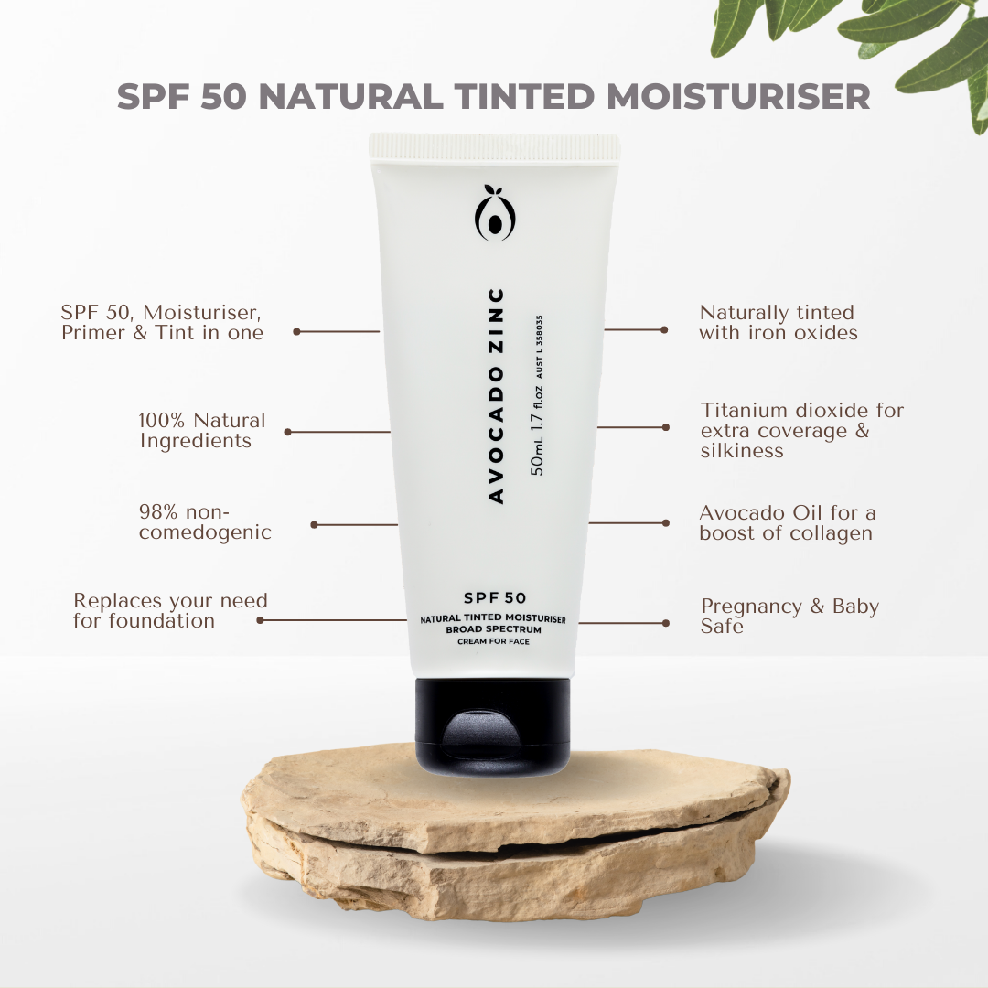 Spf 50 Natural Tinted Moisturiser - Light-Medium