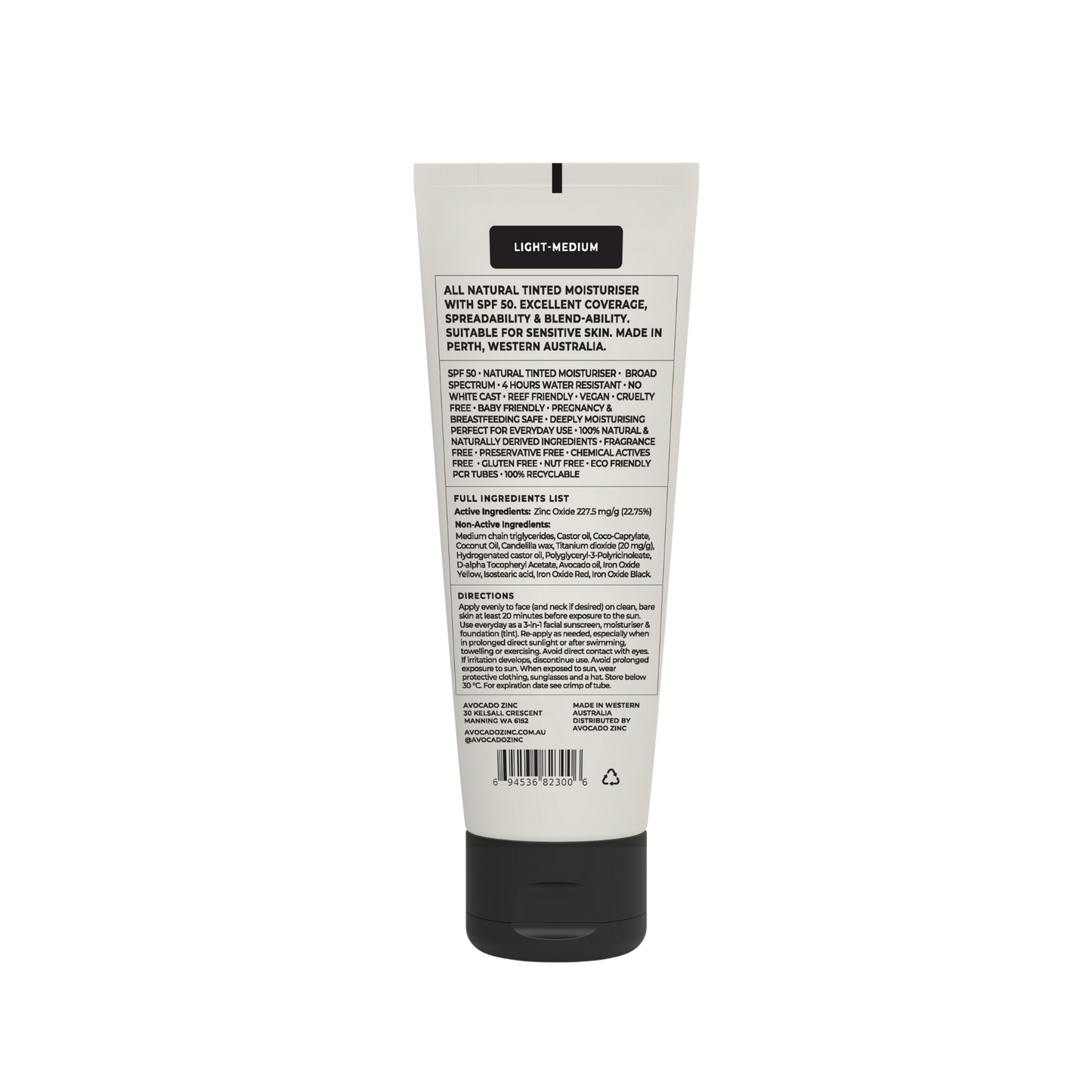 Spf 50 Natural Tinted Moisturiser - Light-Medium