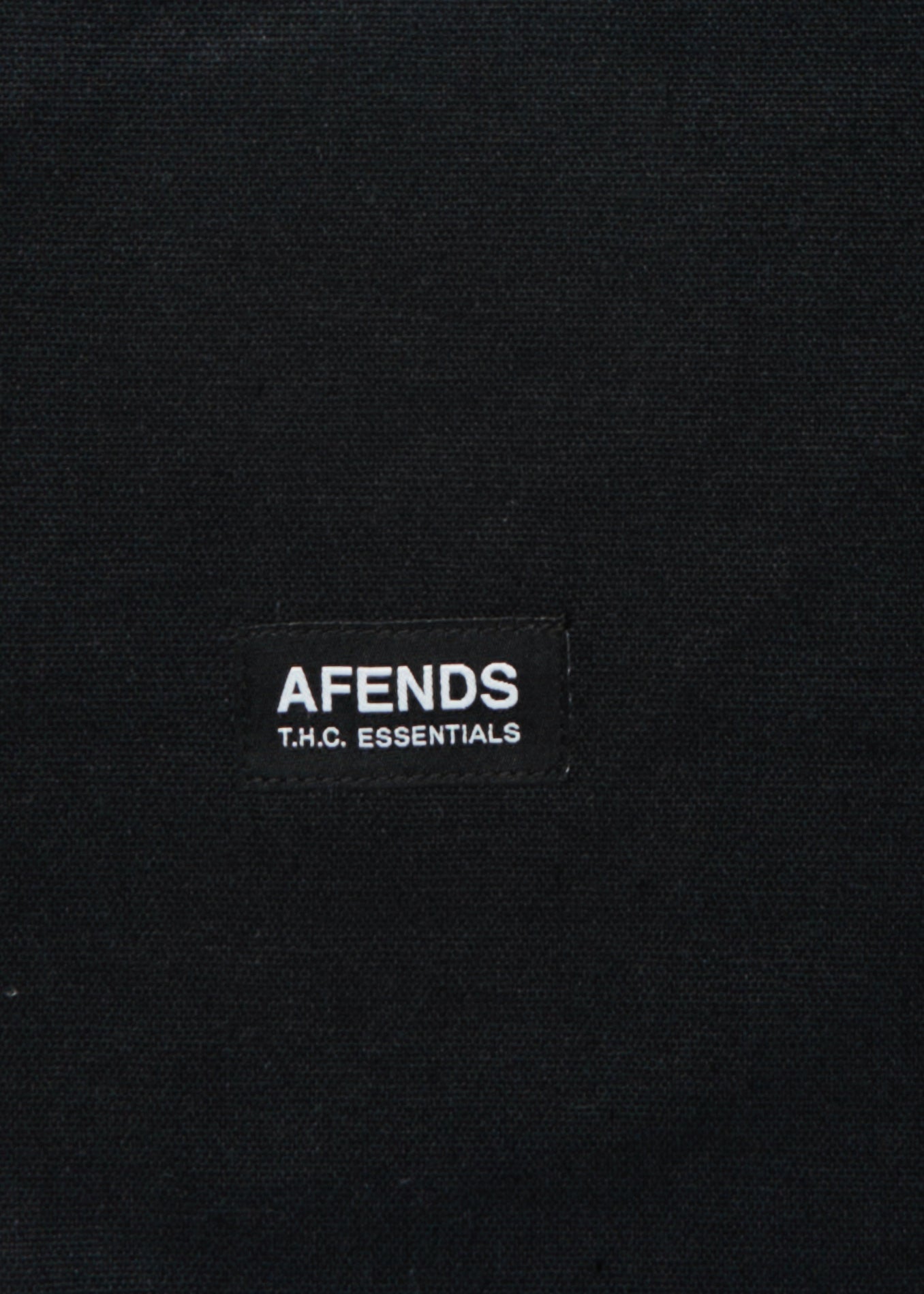 Afends Unisex Crucial - Hemp Tote Bag - Black 