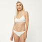 Afends Womens Lolly - Hemp Bralette - White A220674-WHT-XS
