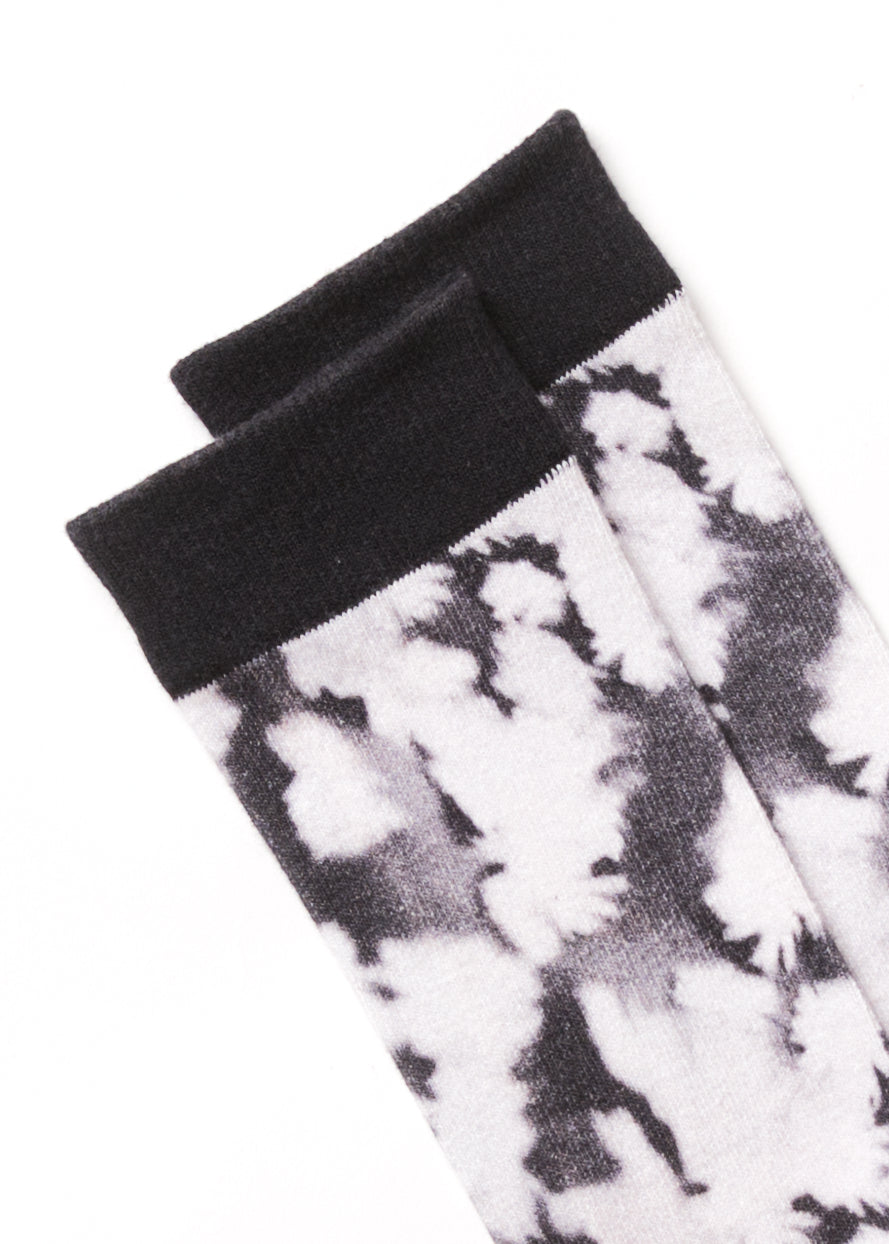 Afends Unisex Linger - Unisex Organic Crew Socks - Black 