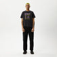 Afends Mens Beyond Life - Boxy Graphic T-Shirt - Stone Black M233013-STK-XS