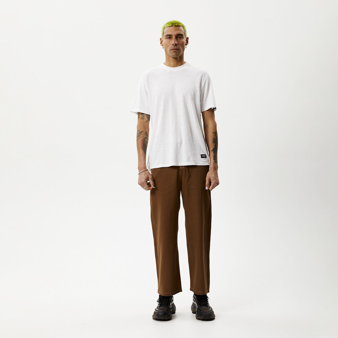 Afends Mens Pablo - Recycled Baggy Pants - Toffee M220408-TOF-28