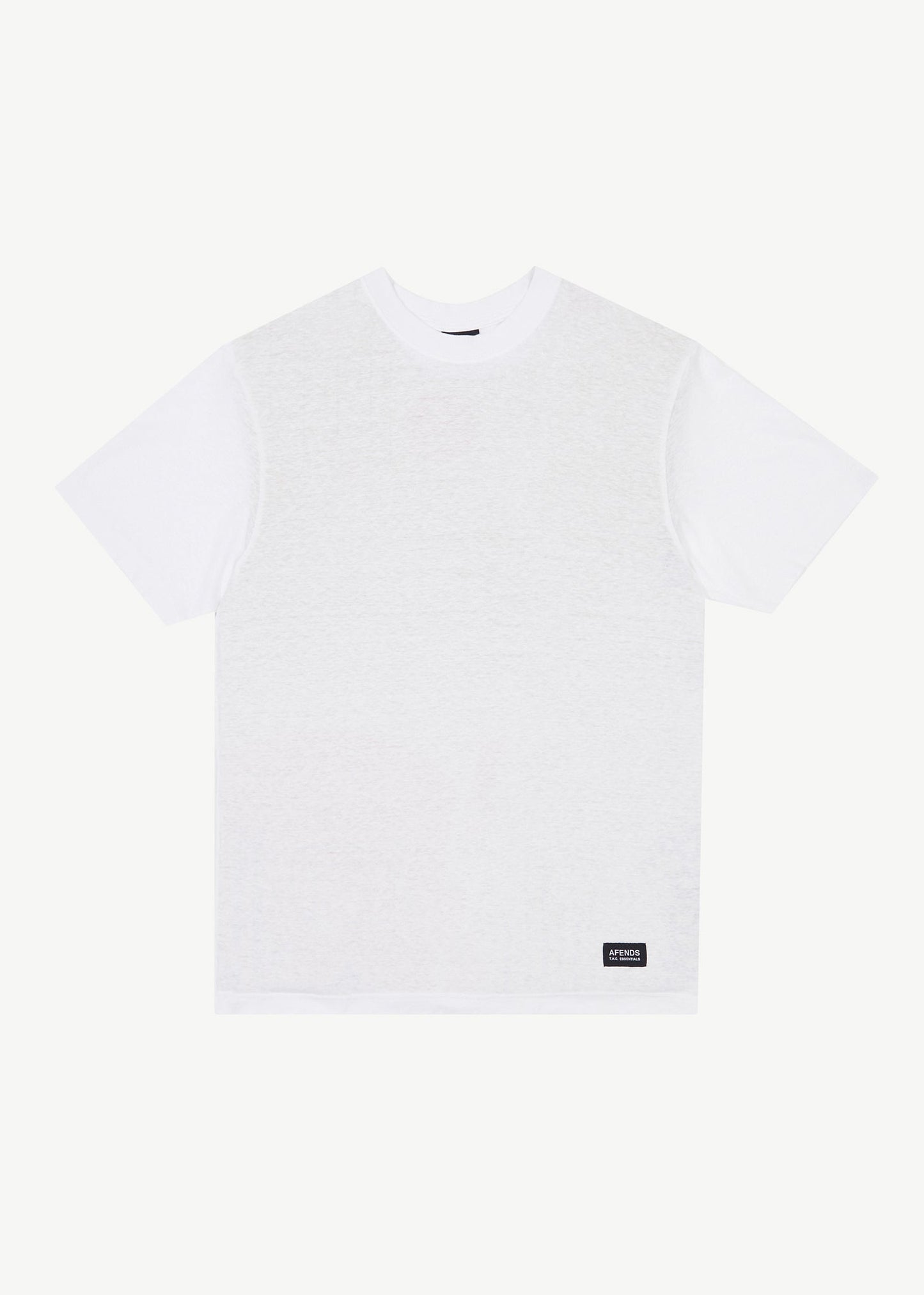 Afends Mens Classic - Hemp Retro T-Shirt - White 