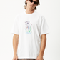 Afends Mens Gardener - Retro Graphic T-Shirt - White 