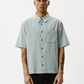 Afends Mens Intergalactic - Short Sleeve Shirt - Emerald Stripe 