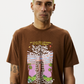 Afends Mens Next Level - Boxy Graphic T-Shirt - Toffee 