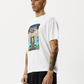 Afends Mens Next Level - Boxy Graphic  T-Shirt - White 
