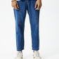 Afends Mens Ninety Twos - Hemp Denim Relaxed Jeans - Authentic Blue 
