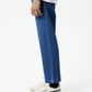 Afends Mens Ninety Twos - Hemp Denim Relaxed Jeans - Authentic Blue 