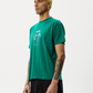 Afends Mens Rip In - Boxy Graphic T-Shirt - Emerald 