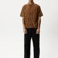 Afends Mens Tradition - Paisley Short Sleeve Shirt - Toffee 