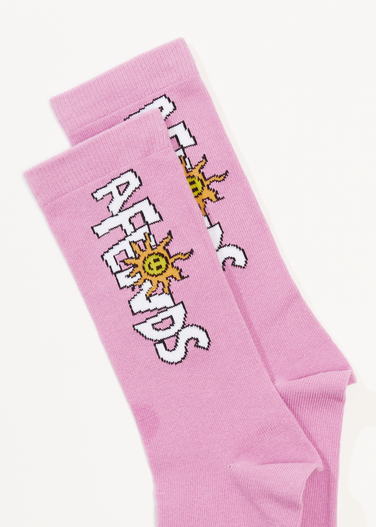 Afends Unisex Sunshine - Crew Socks - Candy 