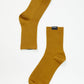Afends Unisex The Essential - Hemp Ribbed Crew Socks - Mustard A220675-MUS-OS