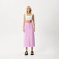 Afends Womens Chichi - Denim Midi Skirt - Faded Candy - Sustainable Clothing - Streetwear