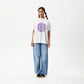 Afends Womens Daisy Slay - Oversized Graphic T-Shirt - White W233004-WHT-XS
