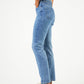 Afends Womens Kylie - Hemp Denim Slim Fit Jeans - Worn Blue 