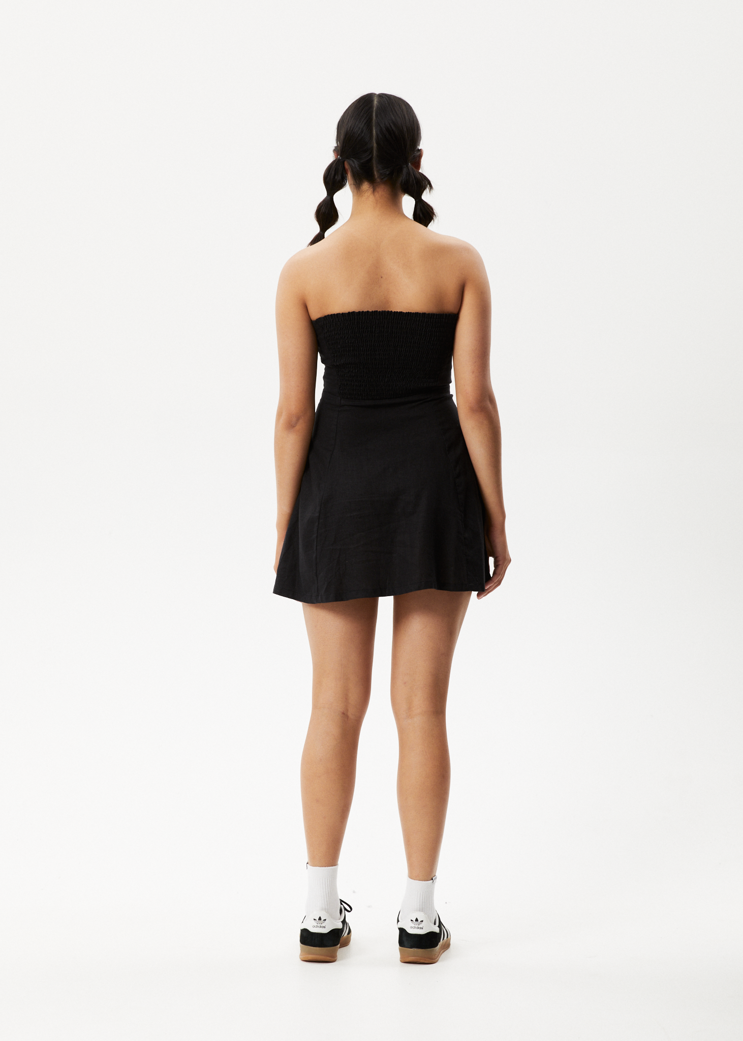 Afends Womens Lilo - Strapless Mini Dress - Black 